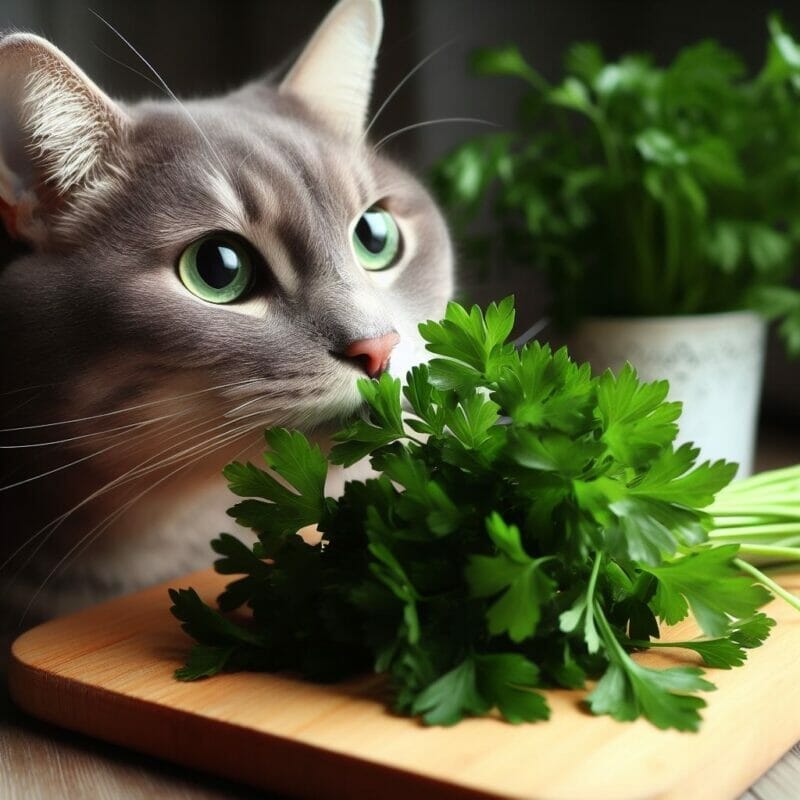 How much parsley can cats eat?