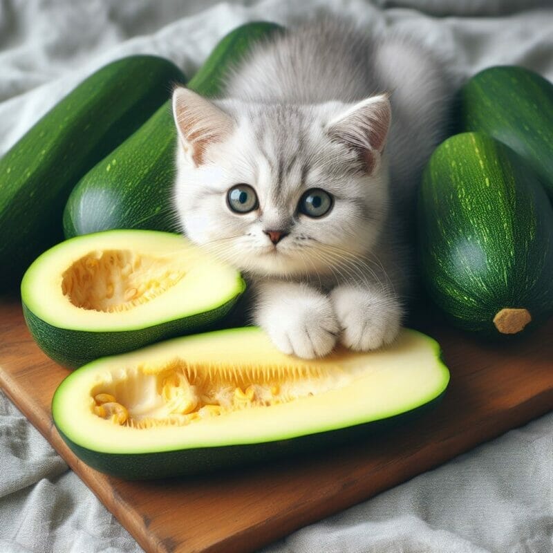 How much Zucchini can cats eat?