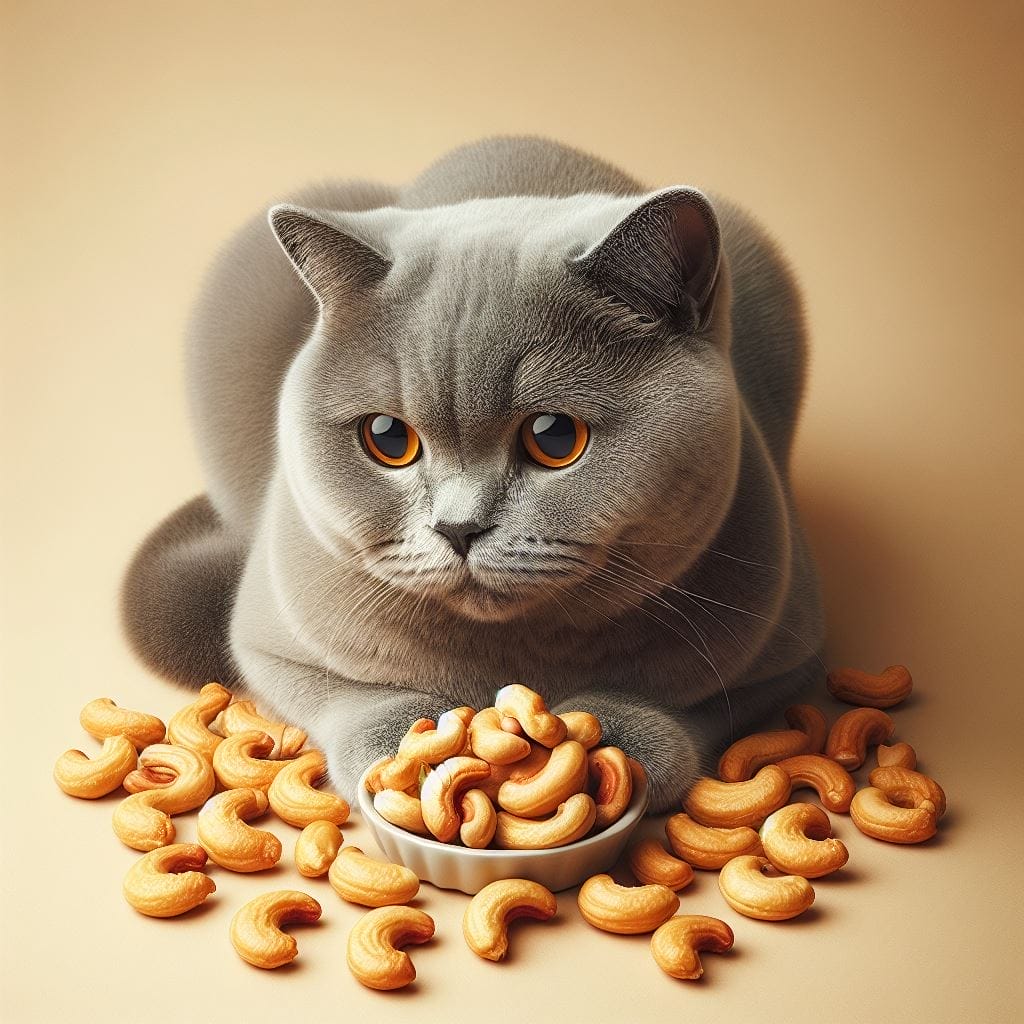 How to feed Cashews to cats?