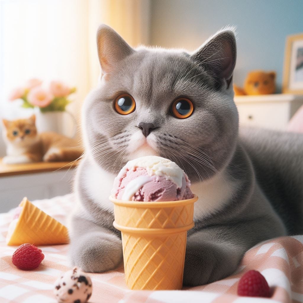 Benefits of ice cream for cats