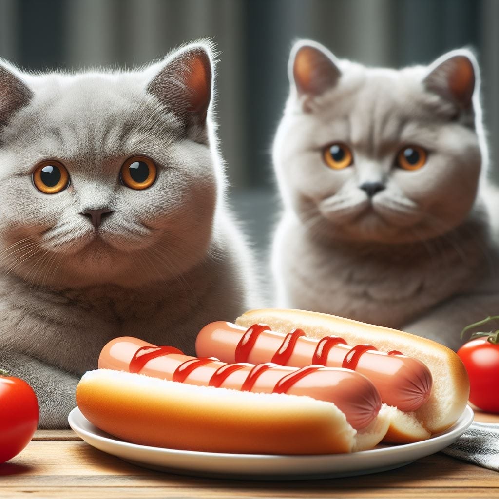 How much hot dog can cats eat?